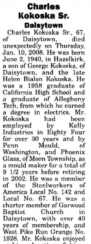 Charles Kokoska Sr